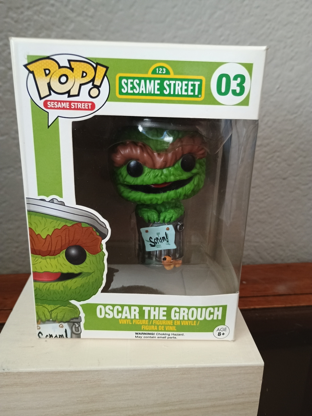 Funko Oscar the Grouch #03 Green & White Vinyl Figure